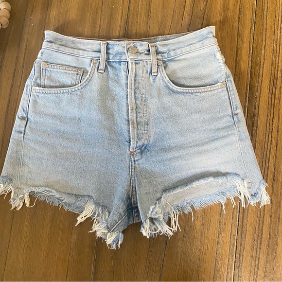 Agolde Pants - FLASH SALE! Agolde Dee super high rise light wash denim shorts